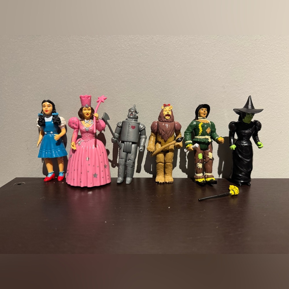 Wizard Of Oz Action Figures Set of 6 1988 50th MGM Turner Poseable, 3.75" Figure